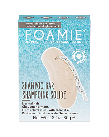 Foamie Shake your Coconuts - Твердый шампунь для нормальных волос 80 г - hairs-russia.ru
